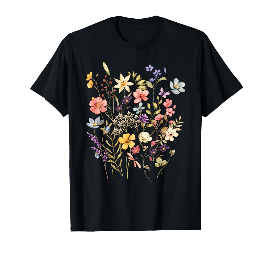 Amazon.com: Vintage Flowers Women Wildflower Graphic Floral Amazon.com: Vintage Flowers Women Wildflower Graphic Floral
